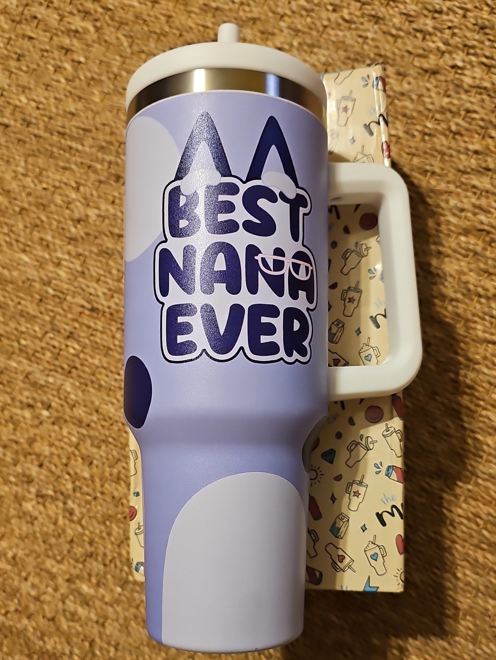 Best Nana Ever Lavender Travel Tumbler